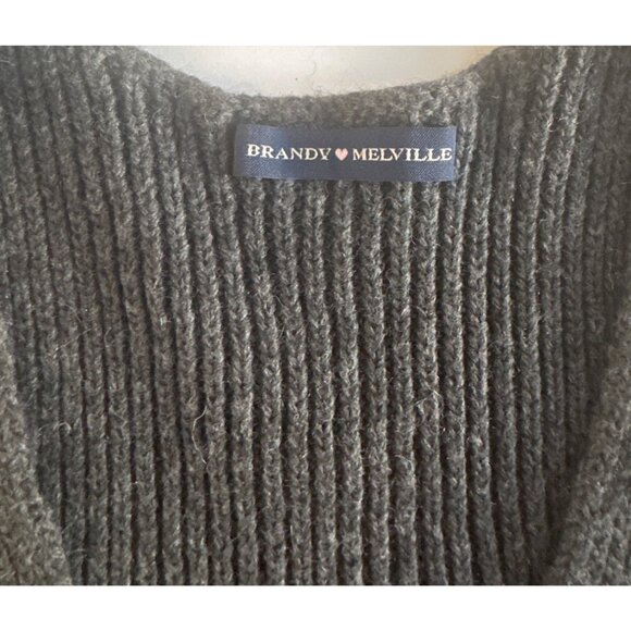 Brandy Melville Womens Ribbed Knit Button-Up Vest S - Picture 9 of 10